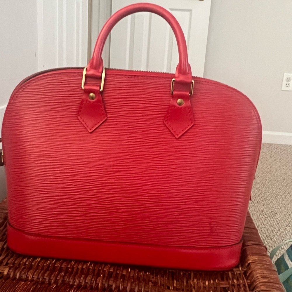 Louis Vuitton Alma Castilian Red